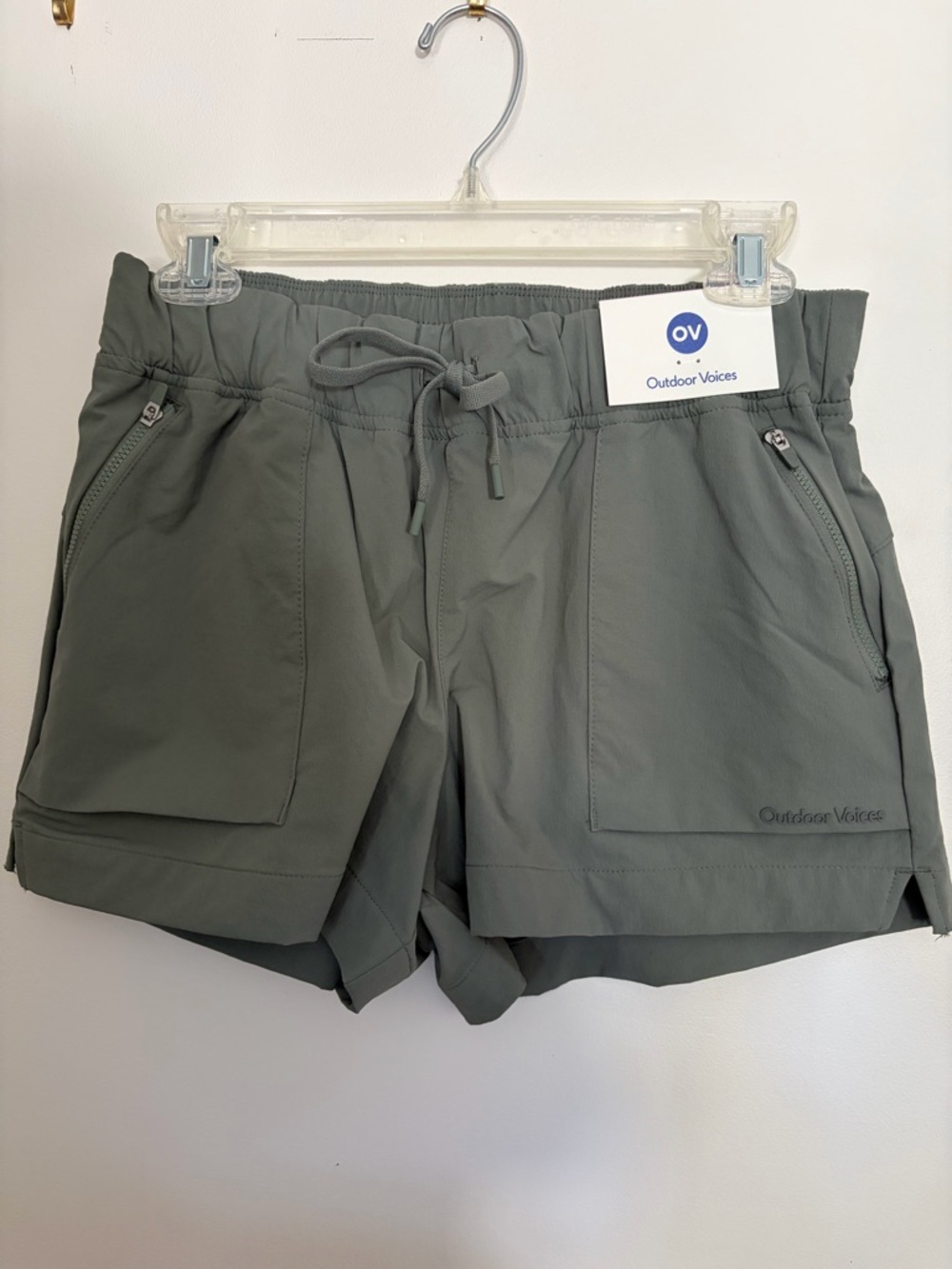 Outdoor Voices Women's Olive Green RecTrek Shorts